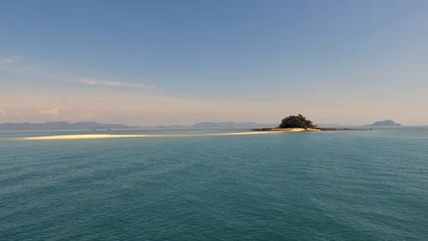 Small Island Off The Coast of Thailand Stock Footage