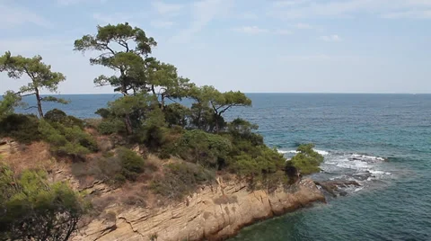 Small island from Greece Stock Footage 30674476