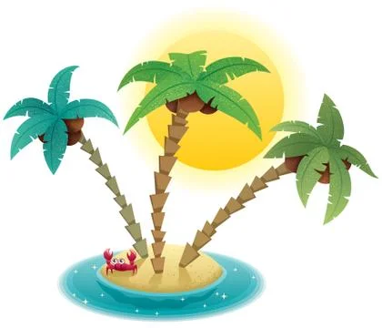 Small Island Stock Illustration