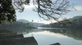 Small island in the middle of the lake in Colombo HD Footage