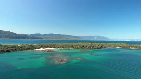 The small island Monolia at Lichadonisia complex in Evia island, Greece Stock Footage 204033438