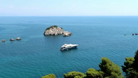 Small island in the sea Stock Footage 112711141