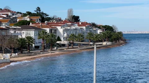 Small Island in the Sea of Marmara, one of the Prince Islands, Istanbul Video stock 252255236