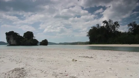 Small islands off the coast Stock Footage 71614771