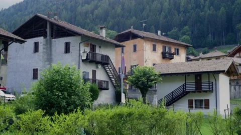 Small Italian Town Stock Footage 204030326