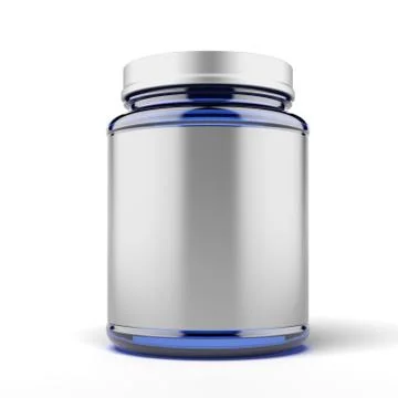 Small Jar for sport supplements 库存插图