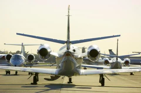 Small jets Stock Photos