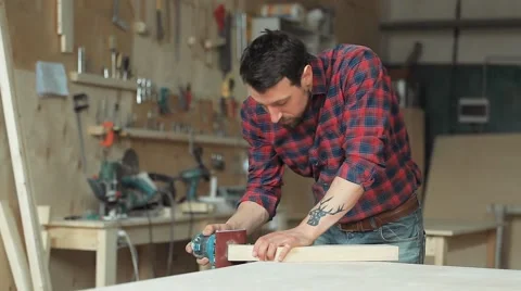 Small joinery production Stock Footage 61816502