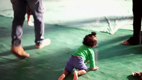 Small kids playing on the ground during the Garba function 動画素材 231532989