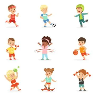 kids sports clipart