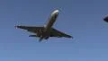 Small KLM airplane flying overhead HD Footage