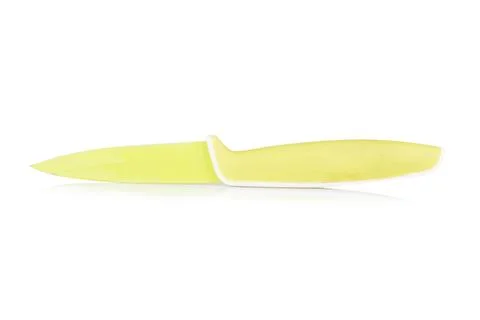 Small knife isolated on white background Stockfoto's