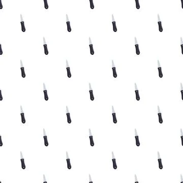 Small knives creating a seamless sharp pattern Stock Illustration