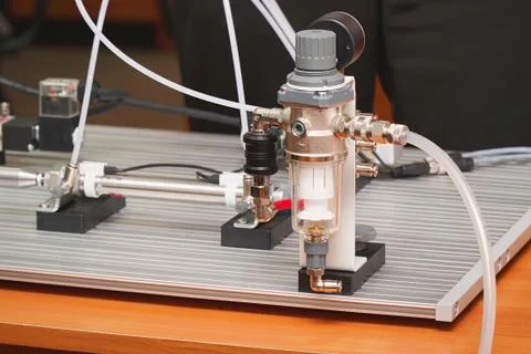 Small laboratory bench for experiments Stock-Fotos