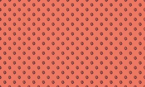 Small ladybug insects on pink flower petals background Stock Illustration
