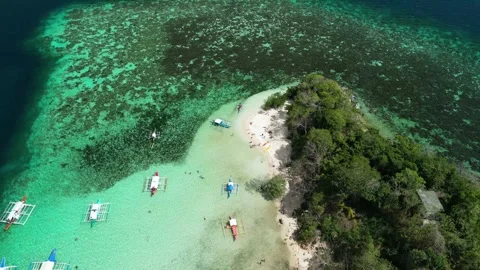 Small Lagoon in Coron, Philippines Stock Footage 302991115