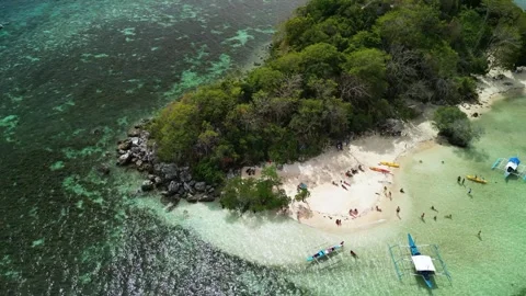 Small Lagoon in Coron, Philippines Stock Footage 302991121