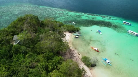 Small Lagoon in Coron, Philippines Stock Footage 302991126