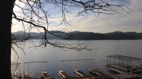 Small lake with Ducks Stock Footage 35903444