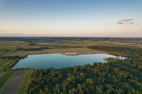 Small lake on the flatlands Stock-Fotos