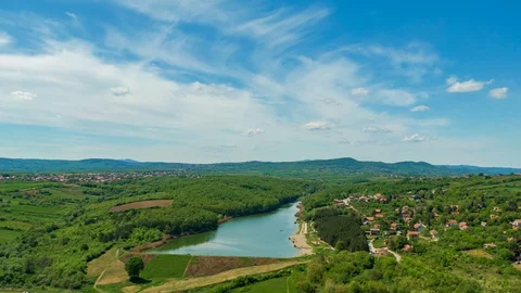 Small Lake Stock Footage 129849354