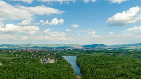 Small Lake Stock Footage 129849360