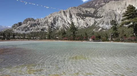 A small lake in the himalayas. 스톡 동영상 20456093