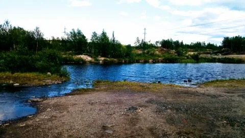 Small lake Stock Photos
