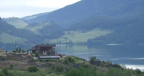 Small lakehouse under construction Stock Footage 166962101