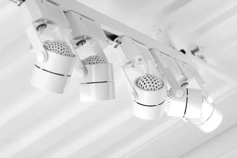 Small lamp hang on ceiling Stock Photos