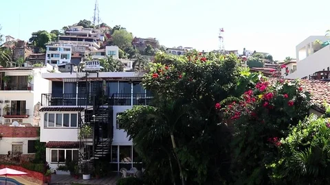 Small latino town Stock Footage 93734275