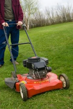 Small Lawnmower Stock Photos