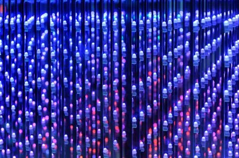 Small LED diodes forest Stock Photos