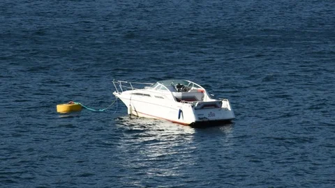Small Leisure Boat Stock Footage 111890608