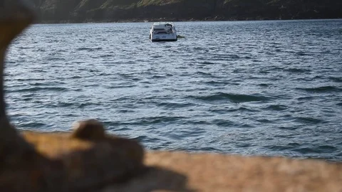 Small Leisure Boat Stock Footage 111891171
