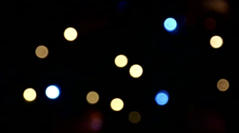 Small light dots - orange and blue Stock Footage 45690652