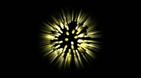 Small Light Orb Yellow/White 動画素材 12011696