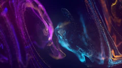 Small light particle like fluid water for background wallpaper purple blue .. Stock Illustration