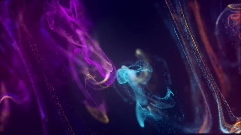 Small light particle movement like fluid water for background footage wallp.. Stock Footage 240859601