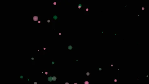 Small Lights Flowing Moving Across Frame Slowly Video stock 143931468