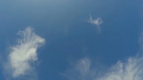 Small Little Clouds In The Sky Stock Footage 77000152