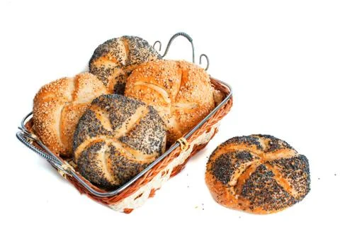 Small loaf of bread isolated Stock Photos