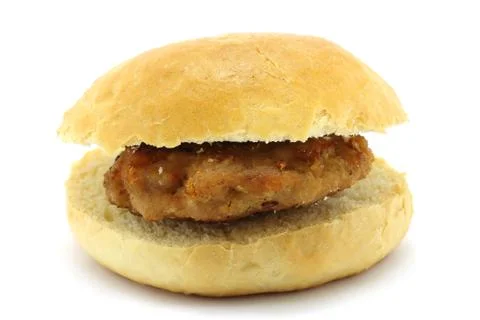 Small loaf with cutlet Stock Photos