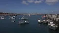 Small local fishing port harbor seascape with boats at Portugal Algarve 4k or 4k+ Resolution