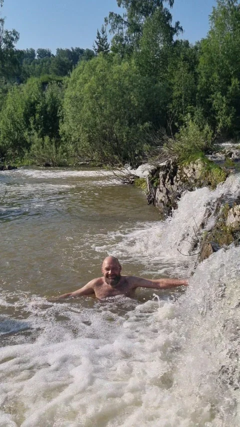 A small local waterfall Stock Footage 279908945