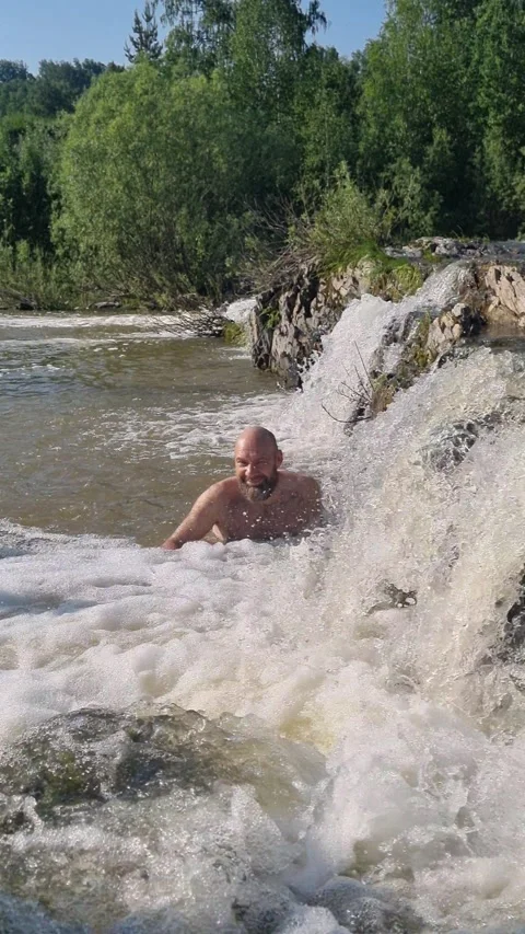 A small local waterfall Stock Footage 279908958