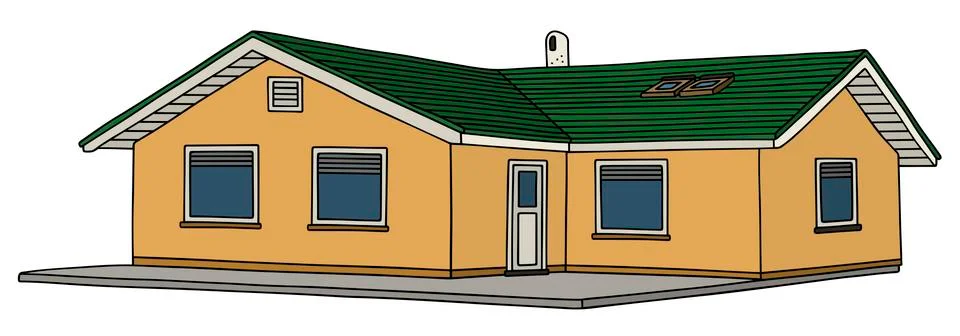 Small low house Stock Illustration