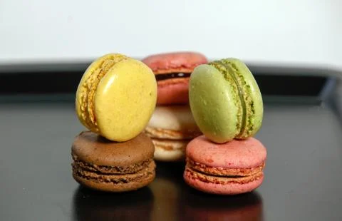 Small macaron multicolor Stock Photos