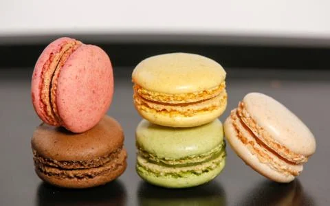 Small macaron multicolor Stock Photos