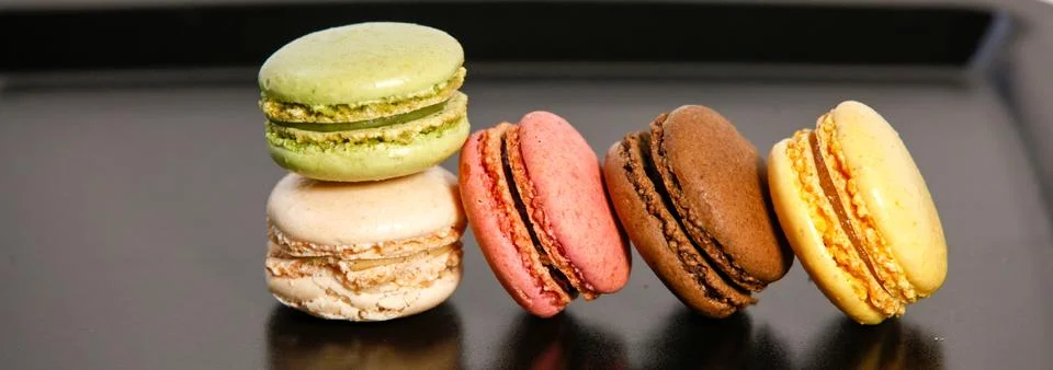 Small macaron multicolor Stock Photos